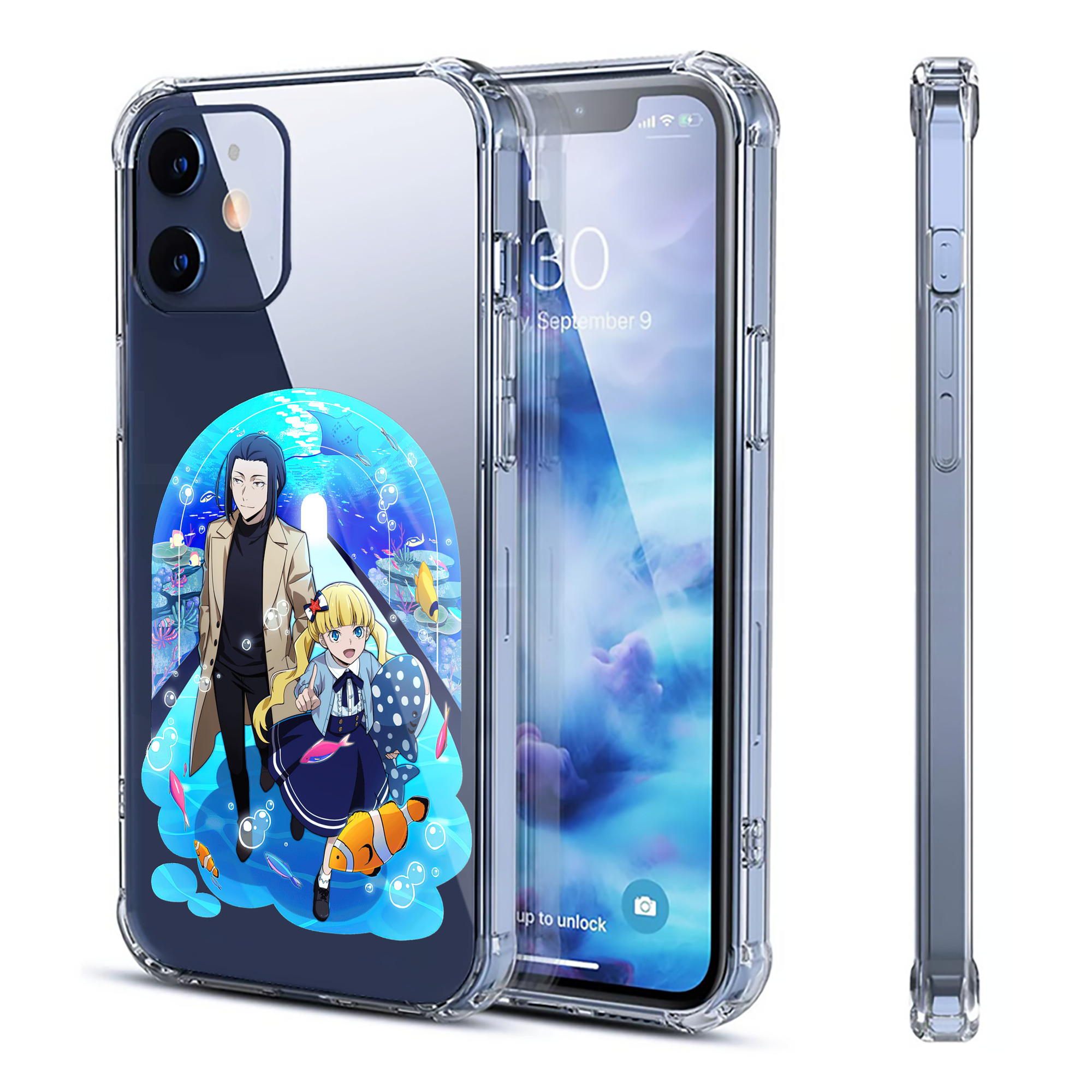 （画像用） 文豪ストレイドッグス Bungo Stray Dogs 【iPhone 12シリーズ対応】透明スマホケース（クリアソフトケース）